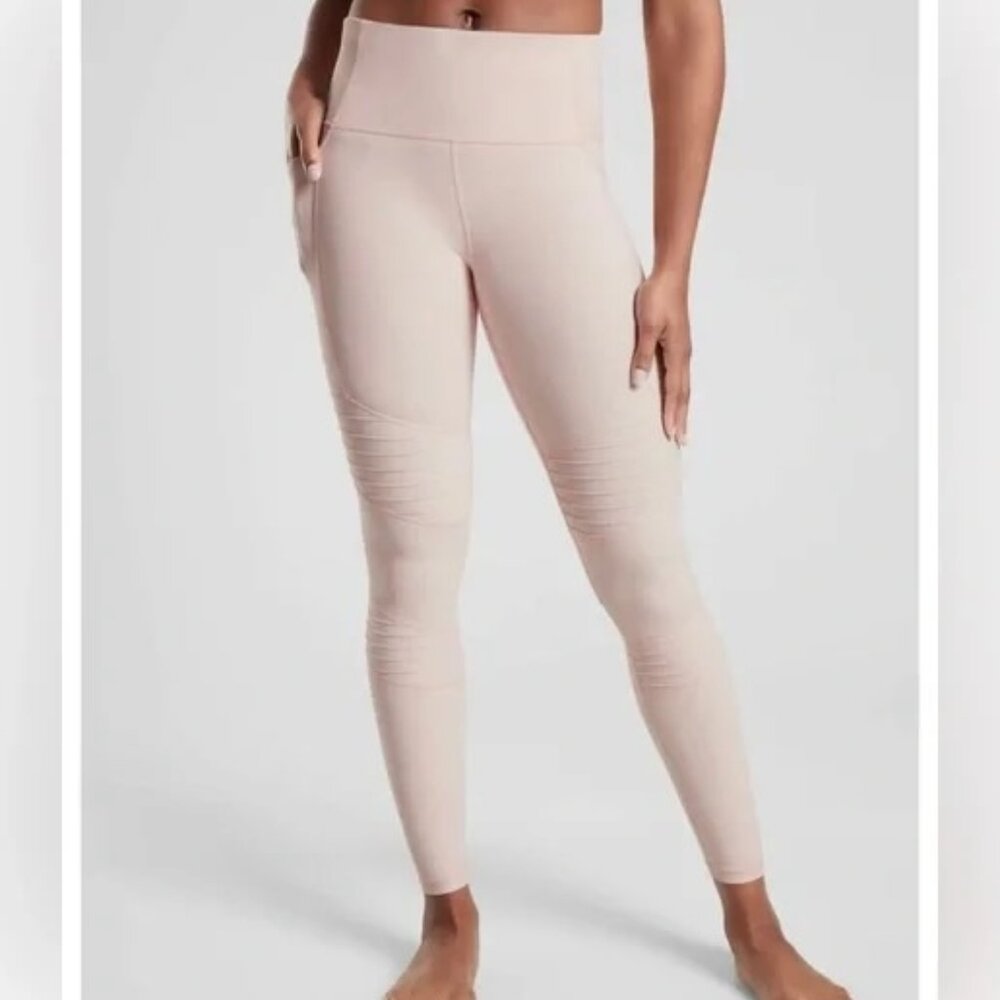 Athleta Inclination Moto Tight Orchid Pink Leggings Size XS